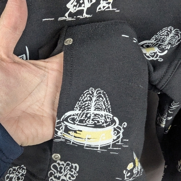 Koret ladies full zip jacket medium with darling French scenes throughout - Picture 12 of 14